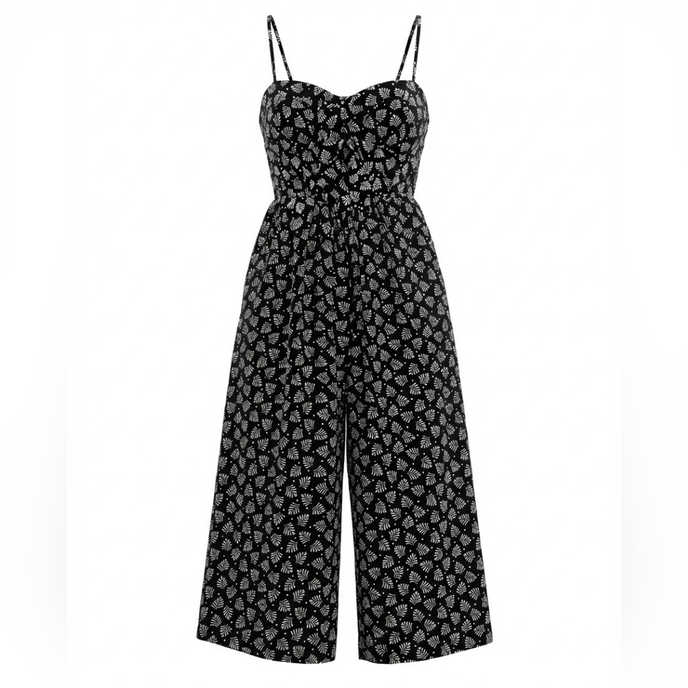 As U Wish Black and White Jumpsuit